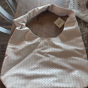 Women's Cream Woven Bag